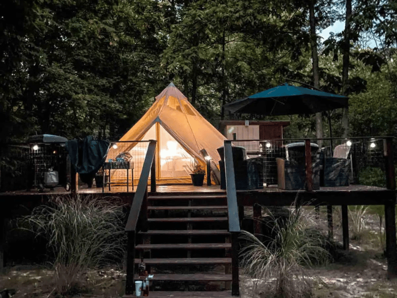 Bell Tent Stargazing Getaway